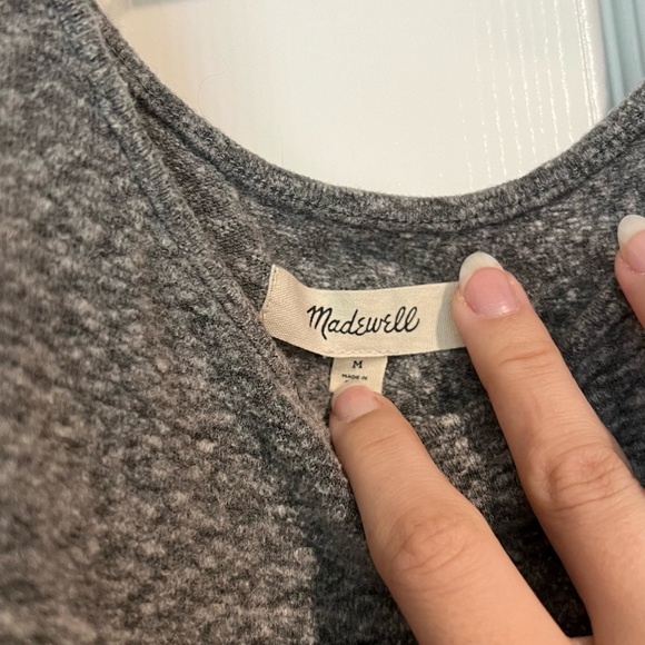 MADEWELL GREY BODYSUIT - Picture 2 of 2